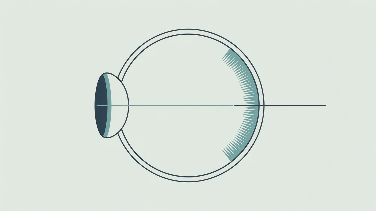 Radius of curvature from a center point to the back surface of a contact lens.