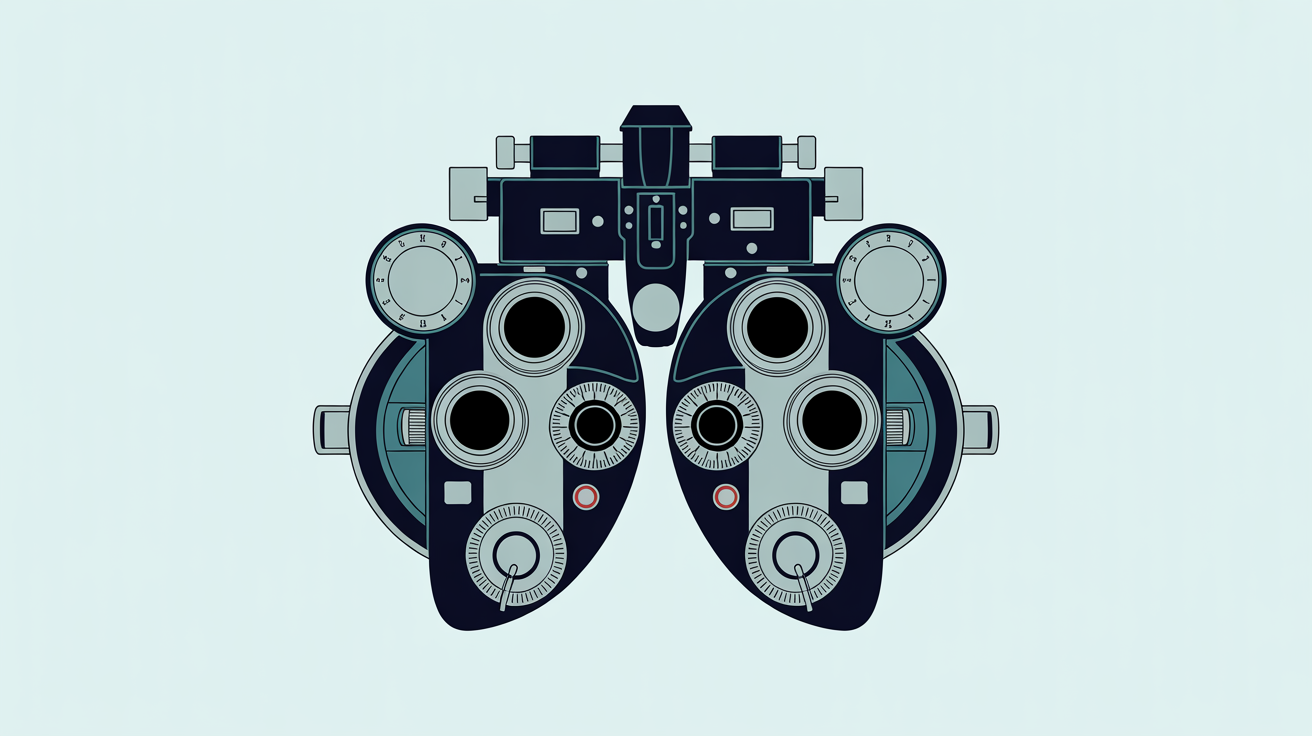 Phoropter used to convert spectacle power into starting contact lens parameters.
