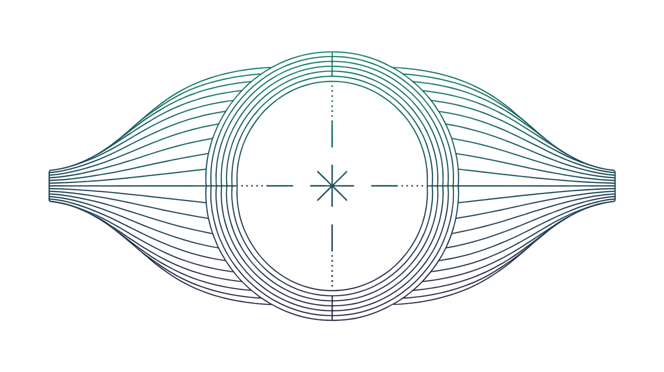 Power cross of two perpendicular corneal meridians showing cylinder and axis at the corneal plane.