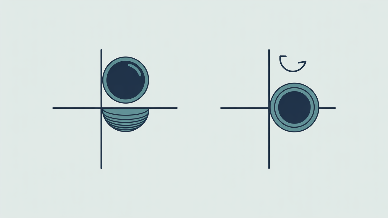 Plus-cylinder lens form converting to minus-cylinder form with the axis meridian turned a quarter turn.