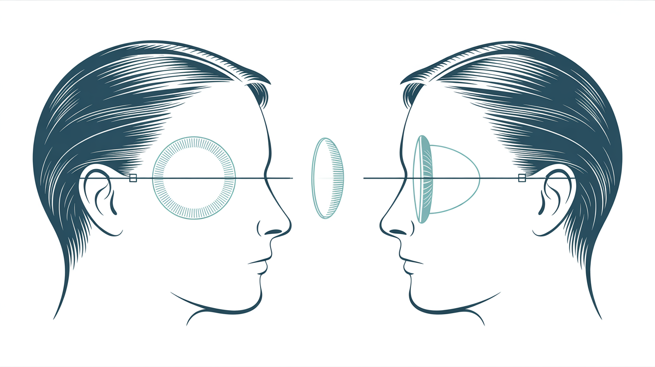 Minus spectacle lenses convert to less minus starting contact lens power at the corneal plane.